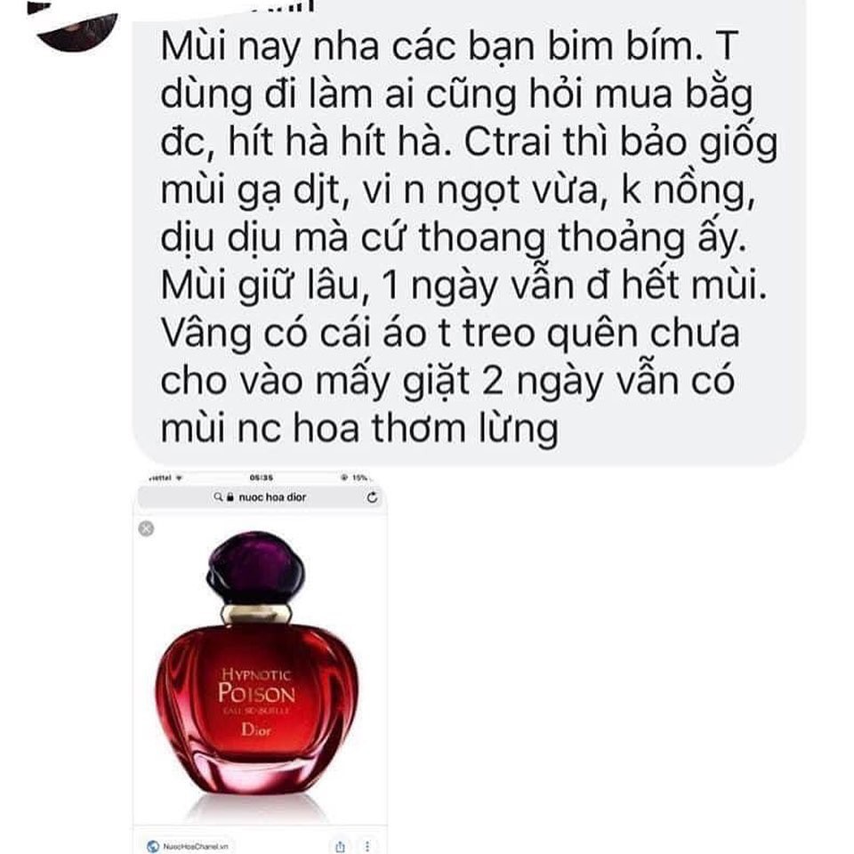 NƯỚC HOA Diior HYPNOTIC POISON EDP CHAI LĂN 20ML UNBOX