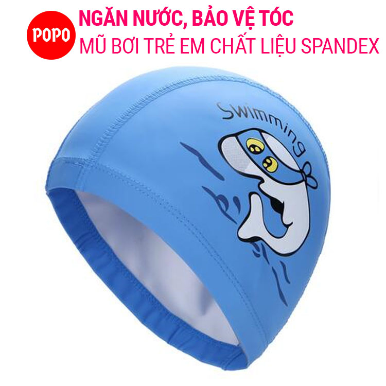 Mũ bơi trẻ em POPO 1179 nón bơi cho bé hình ngộ nghĩnh chất liệu an toàn mang đếm cảm giác thoải mái khi bơi lội