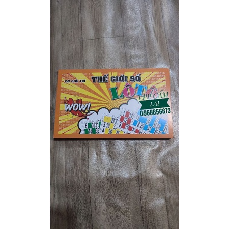 Bộ cờ lô tô giấy - cờ giải trí lô tô 90 số
