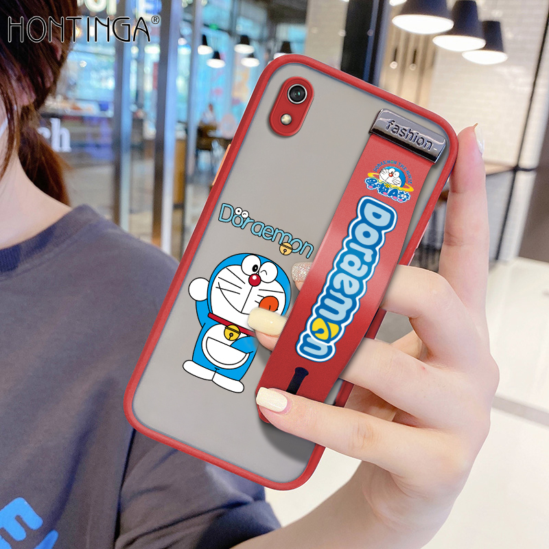 Hontinga Casing Case For Xiaomi Redmi 7A Case Shockproof Cartoon Doraemon Phone Case Soft Edge Full Lens Protection Camera Protector Back Cover Casing Hard Case For Boys For Grils