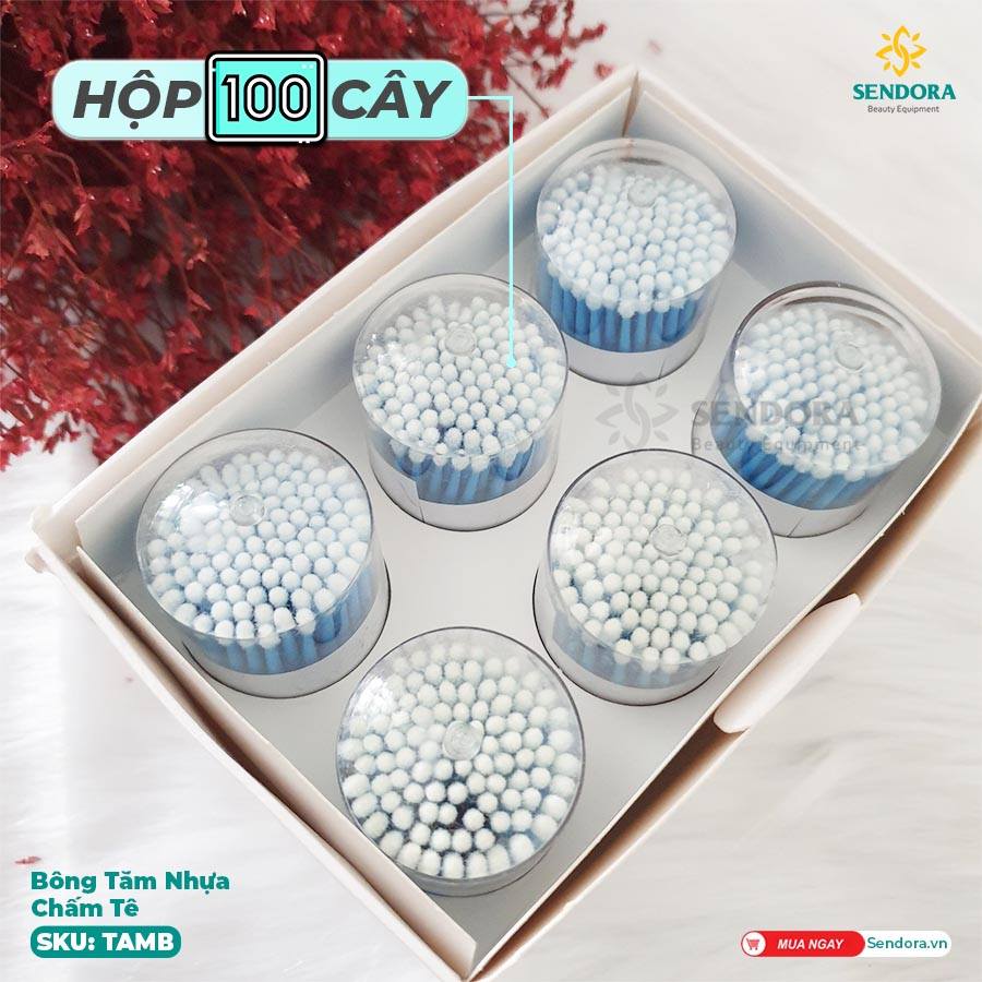 [HCM]Tăm bông phun xăm thẩm mỹ (hộp)