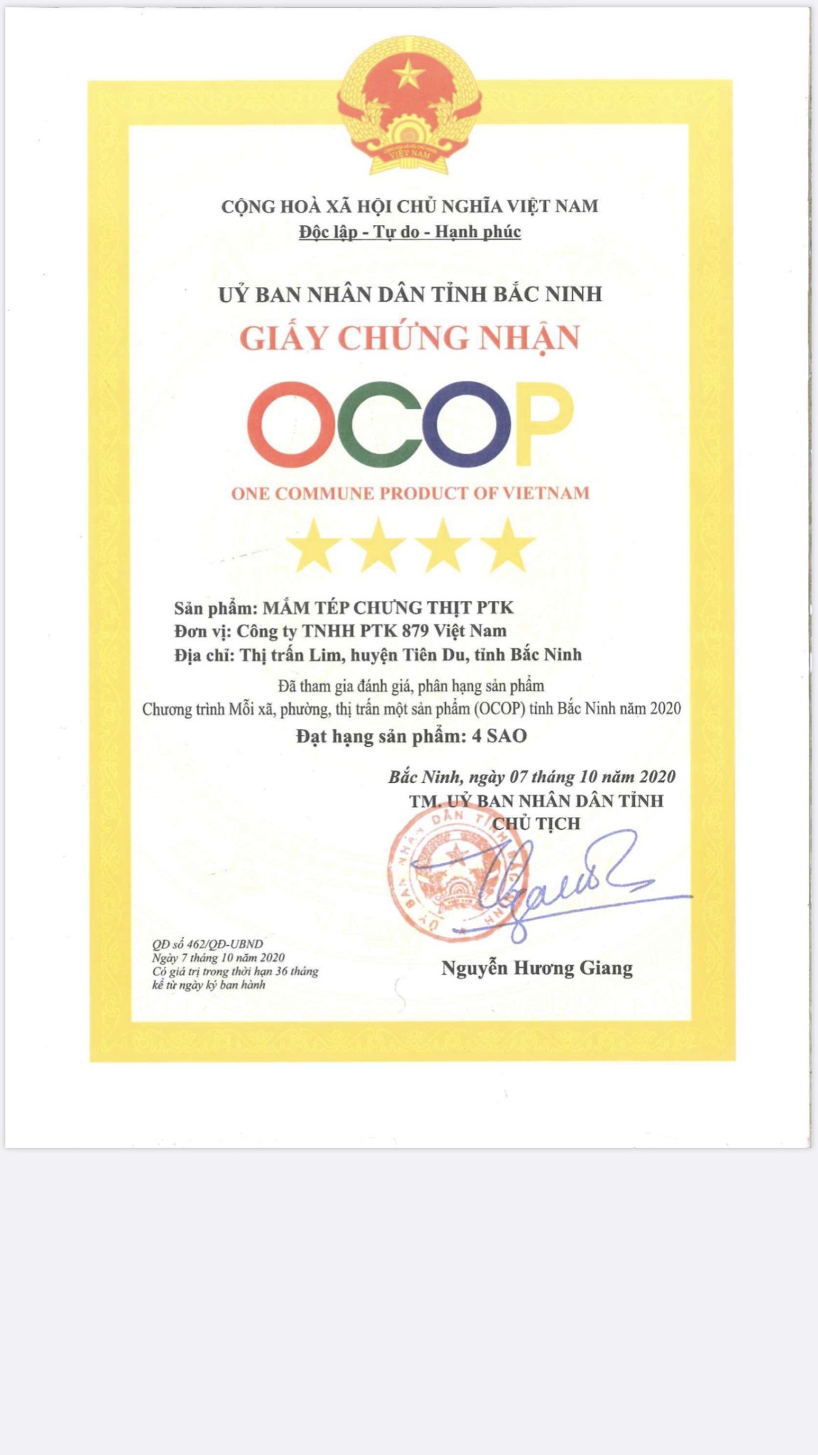 Mắm Tép Chưng Thịt PTK túi 200gr