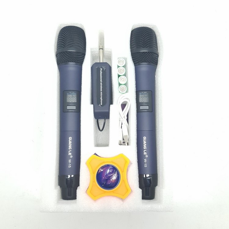Micro không dây GUANG LE W15 Cán Thép CAO CẤP