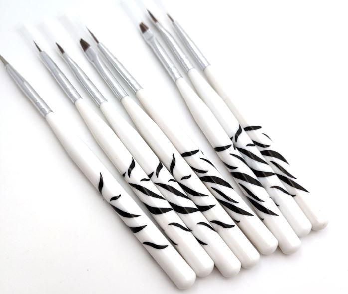 Set cọ phẩy vẽ, đắp bột trang trí móng 8 cây