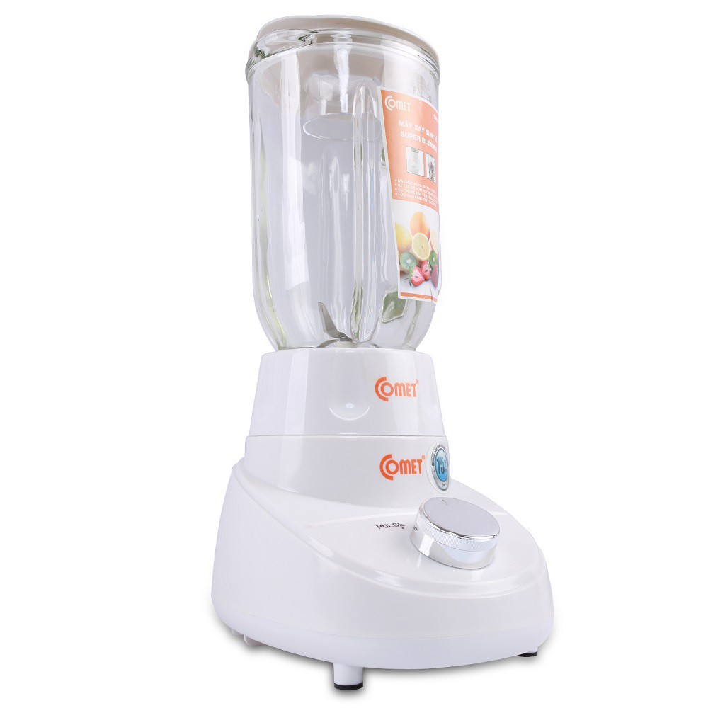 MÁY XAY SINH TỐ 2 CỐI THỦY TINH SIÊU BỀN COMET CM9976 ( 1.25 LÍT - BẢO VỆ CHỐNG QUÁ NHIỆT )