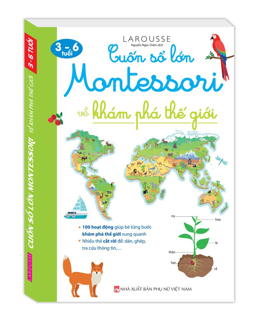 Cuốn sổ lớn Montessori về khám phá the gioi (bìa mềm)