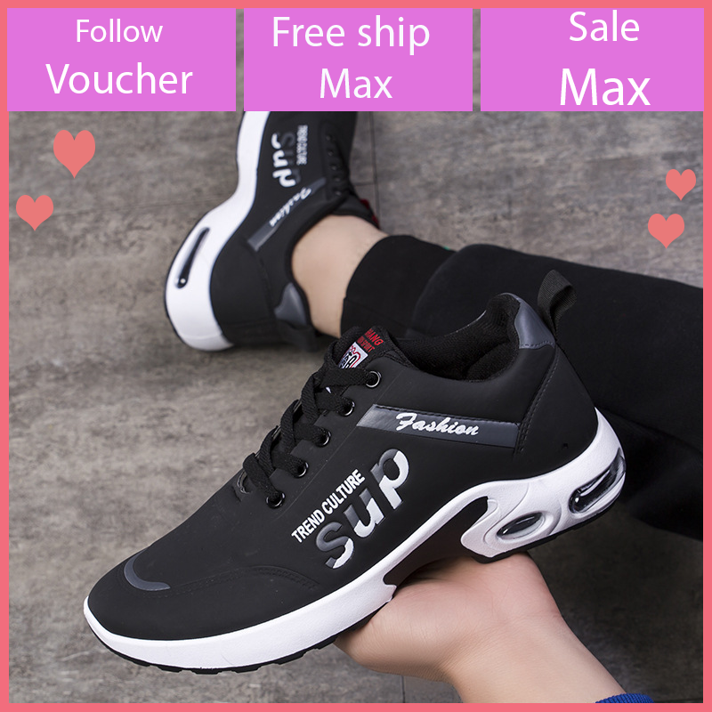 Giày thể thao nam chữ SUP giày sneaker chạy bộ thể dục đi học đi chơi đế cao su Jayviet V364