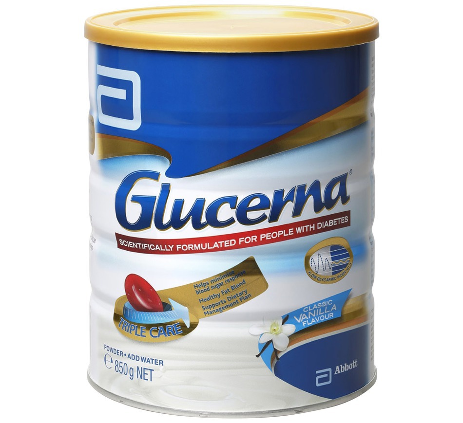 Sữa bột cho người tiểu đường Abbott Glucerna của Úc 850g