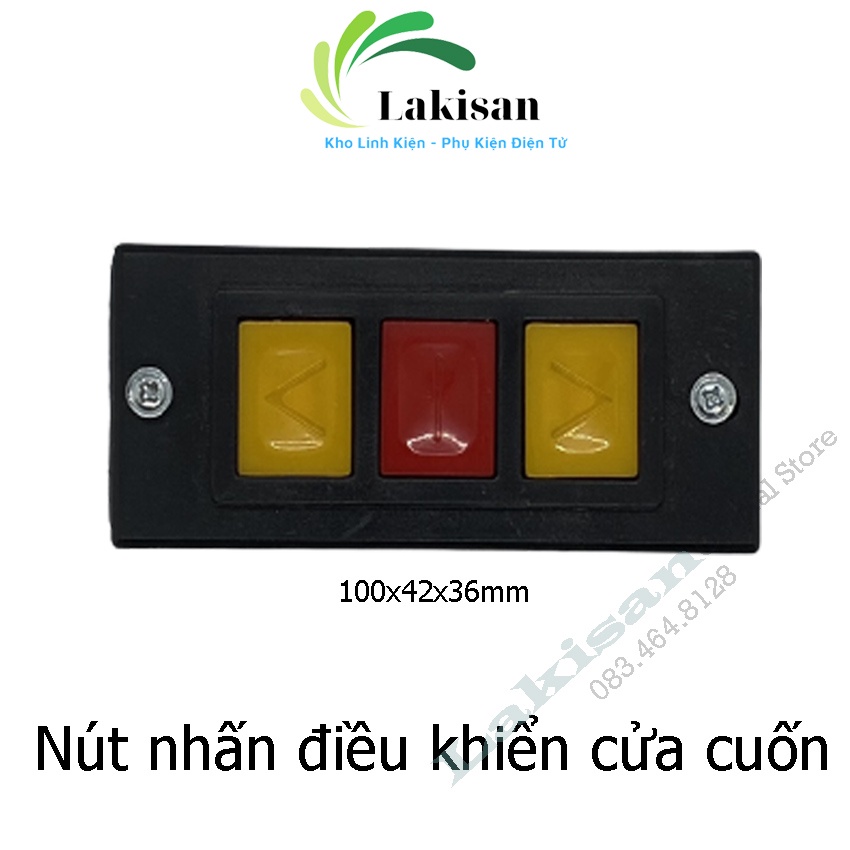 Nút nhấn điều khiển cửa cuốn - Công tắc ấn 3 nút