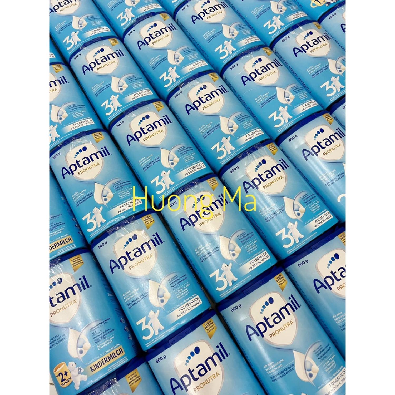 Sữa bột Aptamil Kinder xanh cao 800gr số 1+ 2+