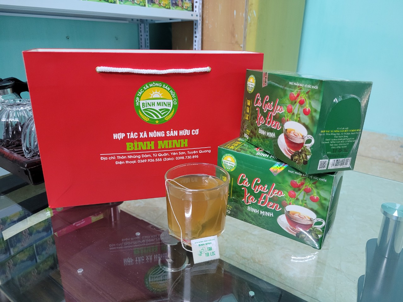 TRÀ CÀ GAI LEO XẠ ĐEN (Trà túi lọc)