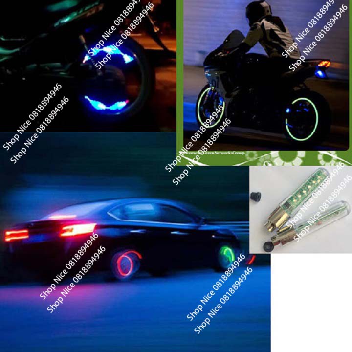 Đèn Led gắn van xe máy xe đạp oto giá 1 chiếc