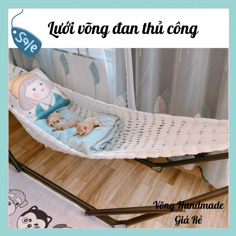 Lưới Võng Sợi Tơ Treo Khung Dài 2M2 x 2M (Không Bao Gồm Khung)
