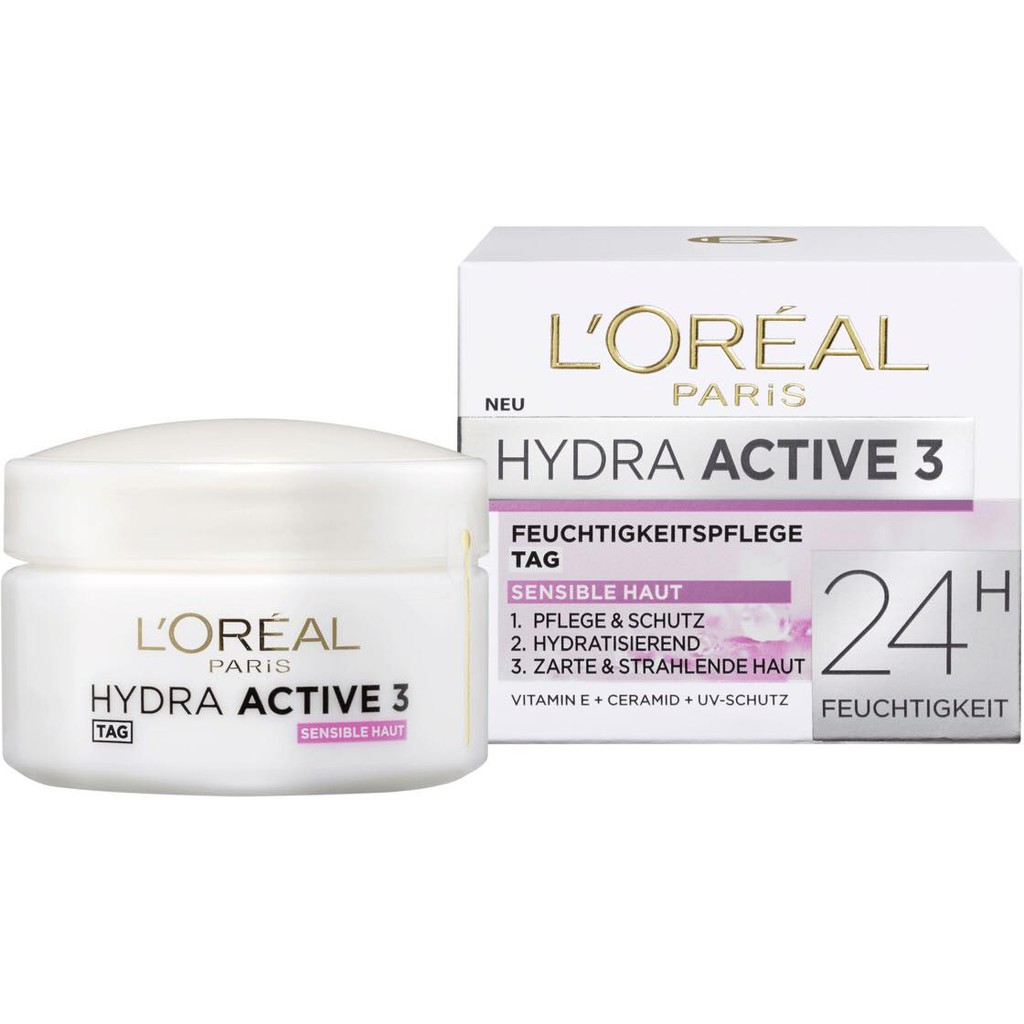 LOREAL HYDRA ACTIVE 24H DAY CREAM / kem đêm, 50 ml