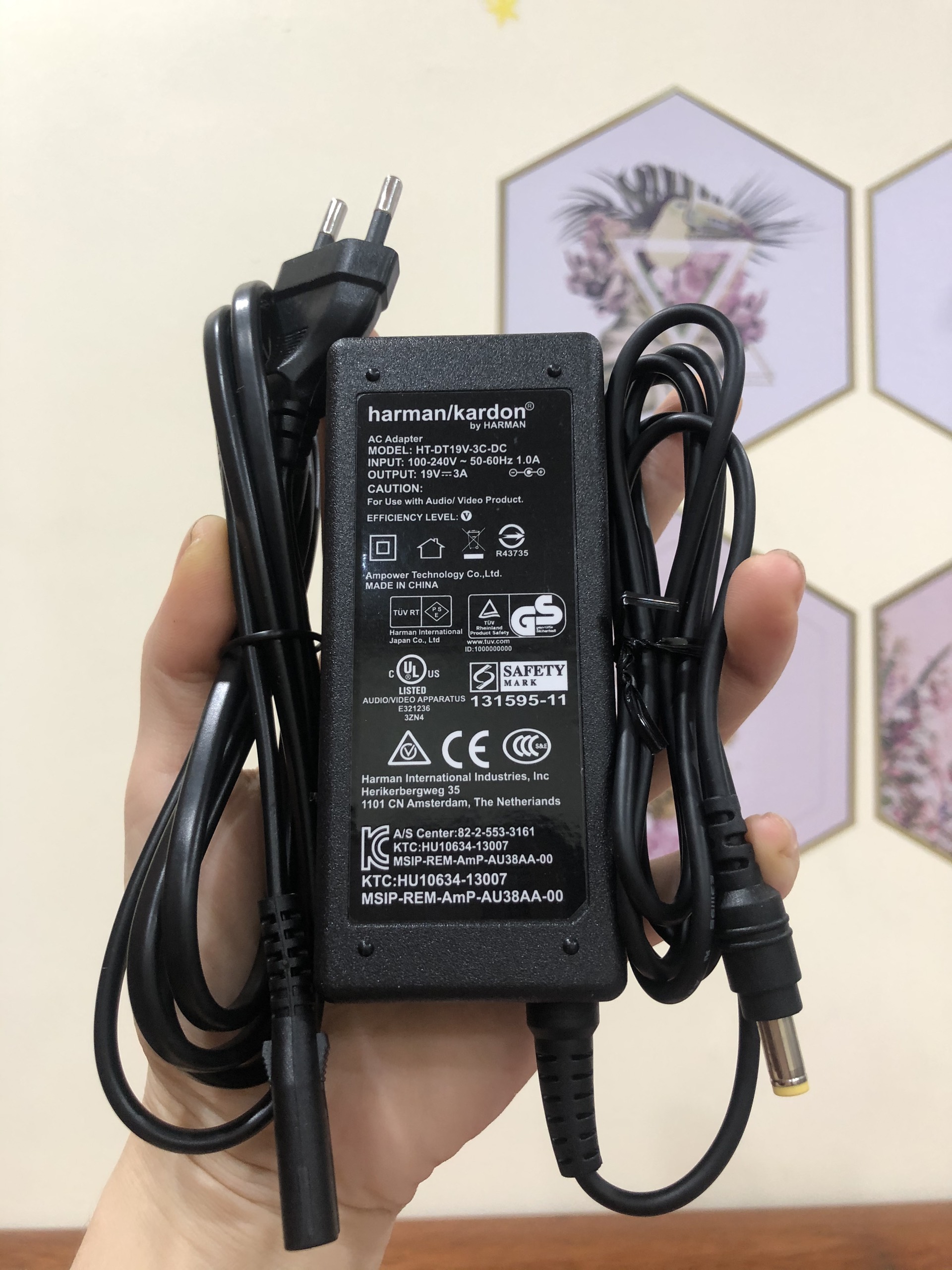 BỘ SẠC 19V 3A Cho Loa Harman/Kardon OMNI 10