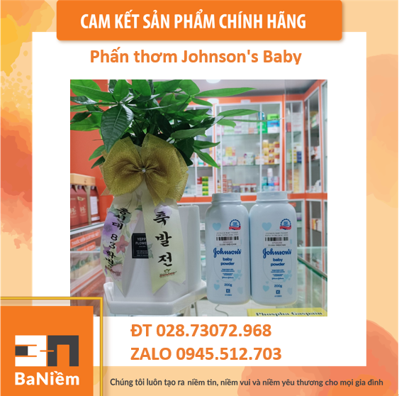 Phấn HỖ TRỢ Rôm Sảy Chính Hãng Johnson Baby