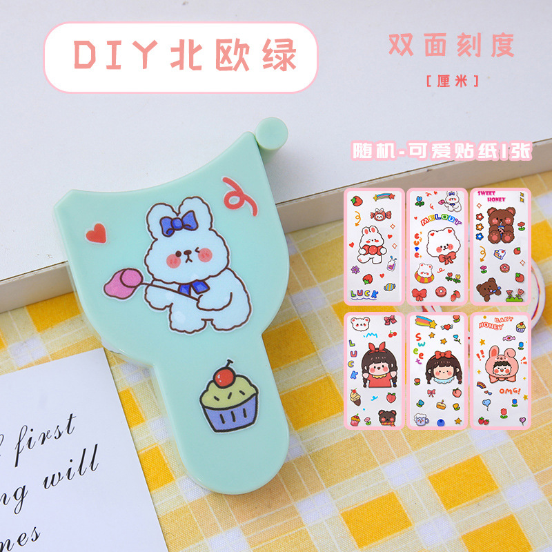 thước cuộn mini hình sticker sự dụng đo eo,quần áo siêu đáng yêu