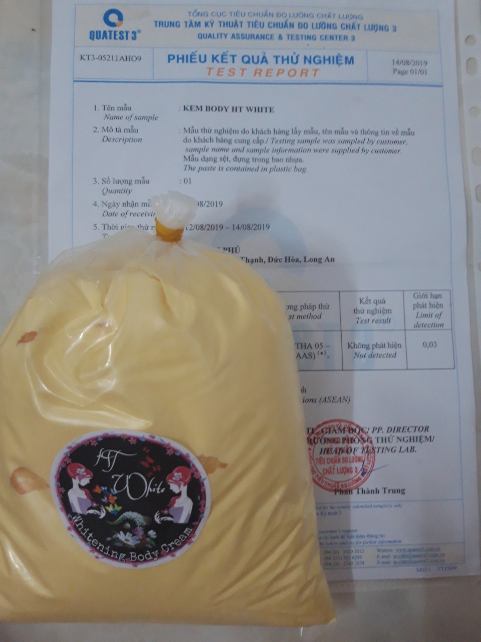500gr Kem Body Trắng Da Cấp Tốc