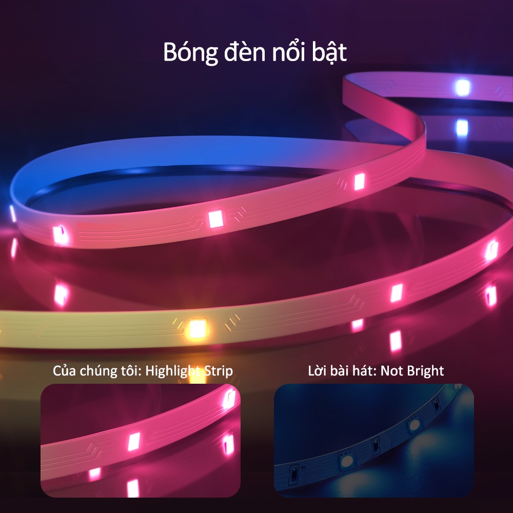 Dải đèn Led ánh Sáng RGB 5/10/15/ 20/30/40M, đèn led nháy theo nhạc, Với điều Khiển ứng Dụng Từ Xa, Cho đèn Led Phòng Ngủ Dải đèn Led Dải đèn Trang Trí, đèn ngủ decor phòng