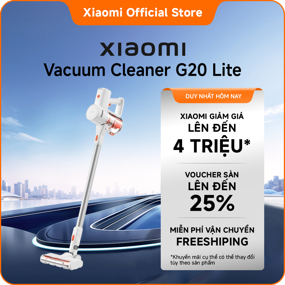 Xiaomi Vacuum Cleaner G20 Lite EU | Công suất hút tối đa 18.000 Pa| Công nghệ phát hiện bụi bằng ánh sáng trắng | Lọc 5 bước