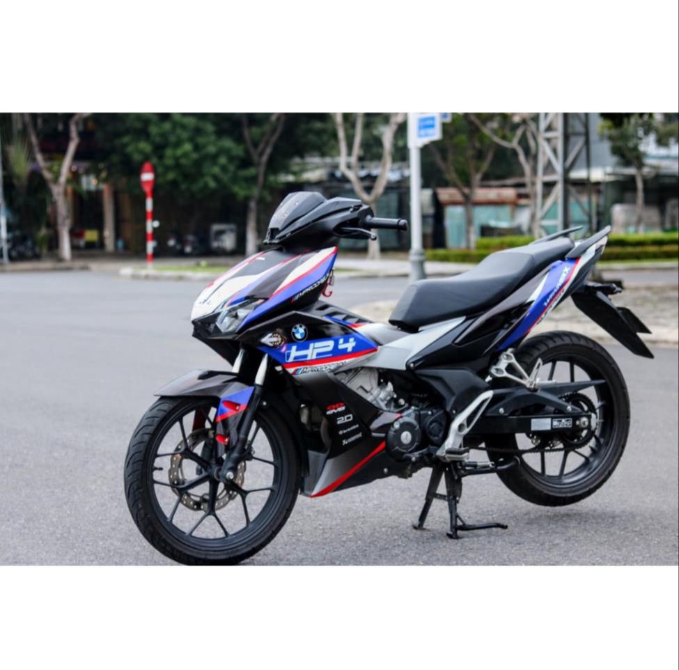 Tem rời dán xe winner x mẫu hp4 xanh đen
