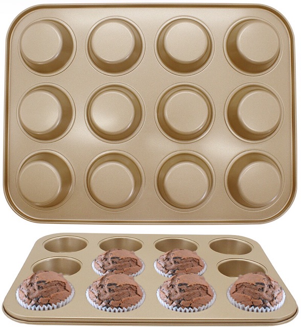 Khuôn cup / muffin 12 bánh loại lớn 7cm