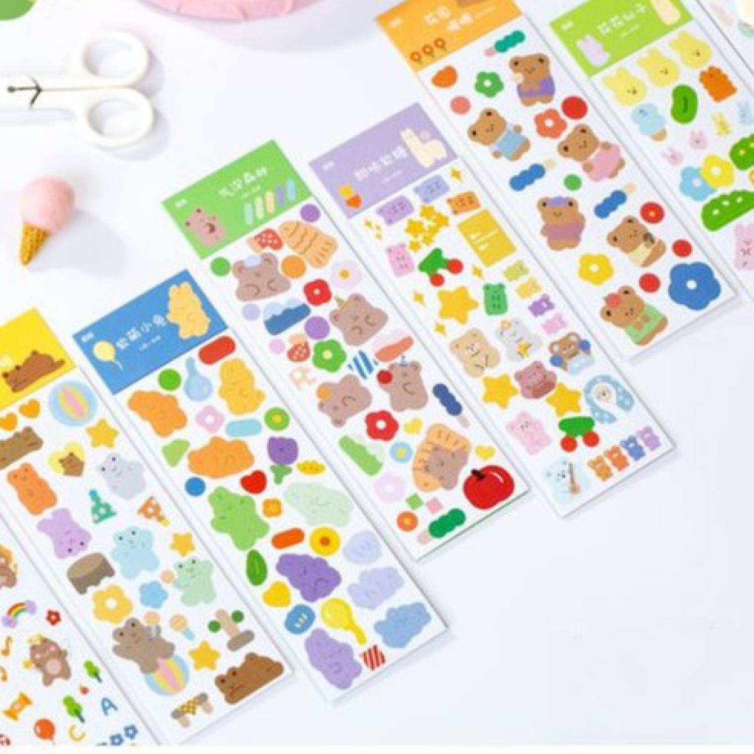 Hình dán sticker trang trí top loader siêu xinh HDT01
