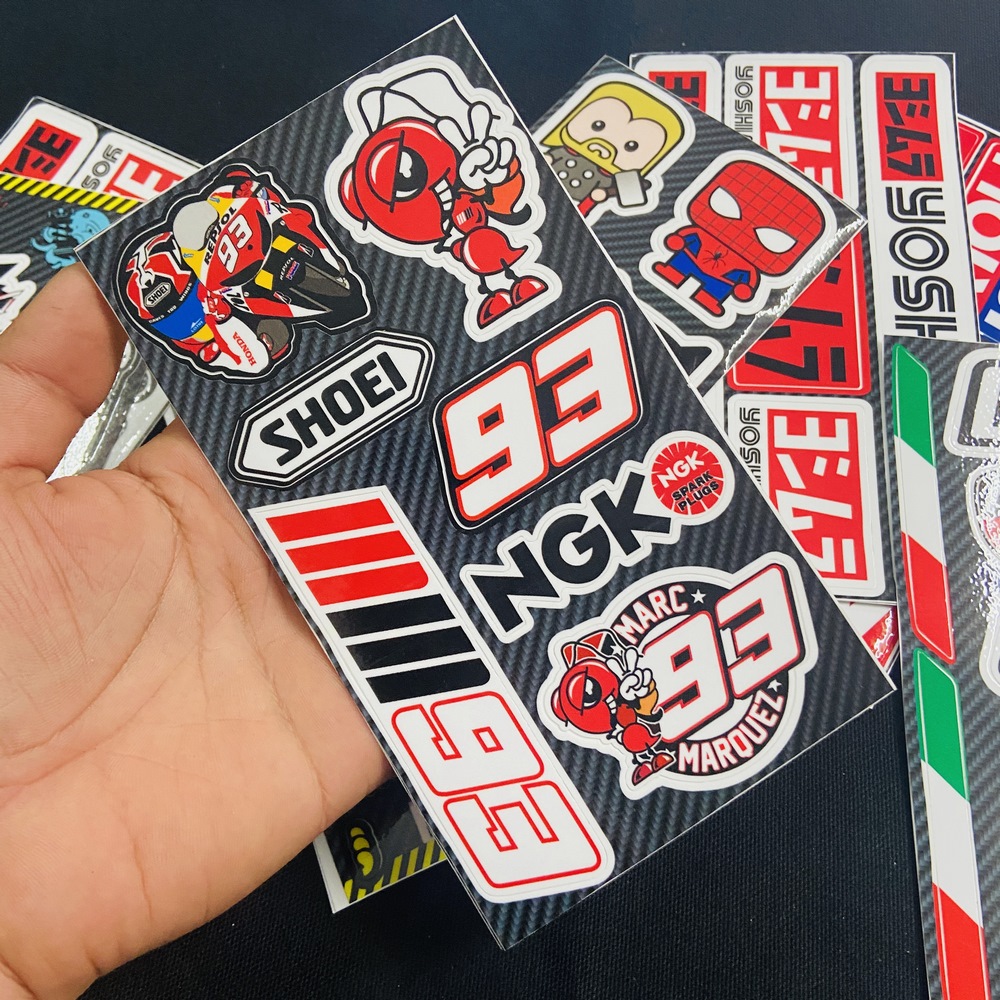 [HCM][QUÁ ĐỘC] TEM LOGO DẺO DÁN XE MARC MARQUEZ CAO CẤP