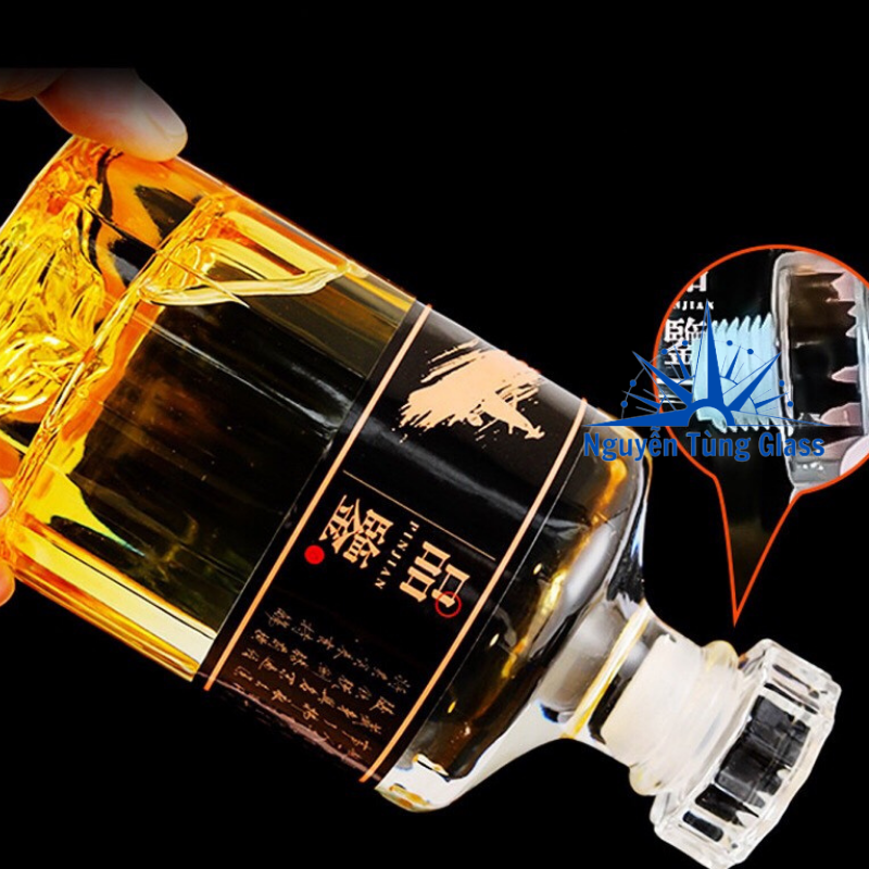 Vỏ Chai  Thủy Tinh nhật  500ML