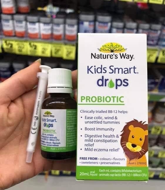 Men vi sinh Nature's Way Kids Smart Drops Probiotic 20ml