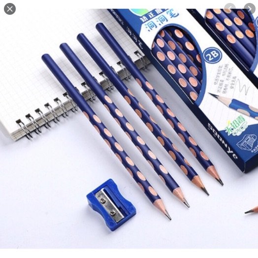 Combo hộp 12 bút chì định vị 2B - Tặng kèm gọt chì