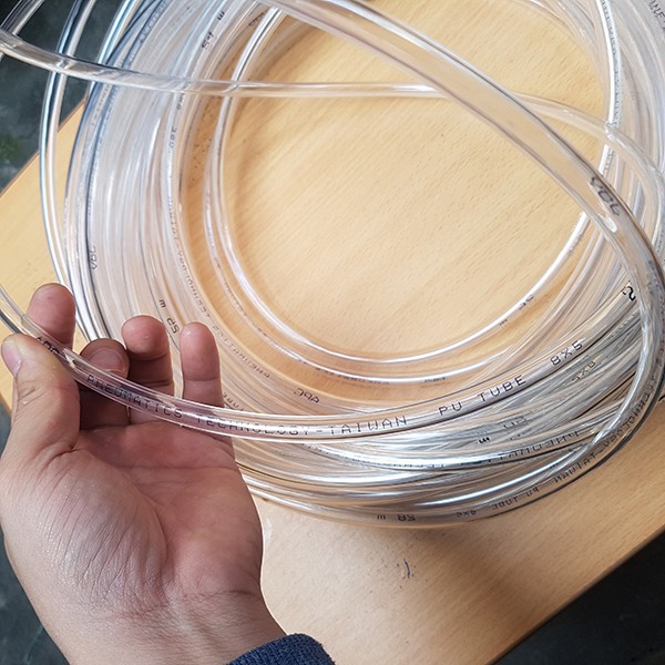 CoCombo 10m ống hơi khí nén Đài Loan mầu trắng trong đường kính 8mm