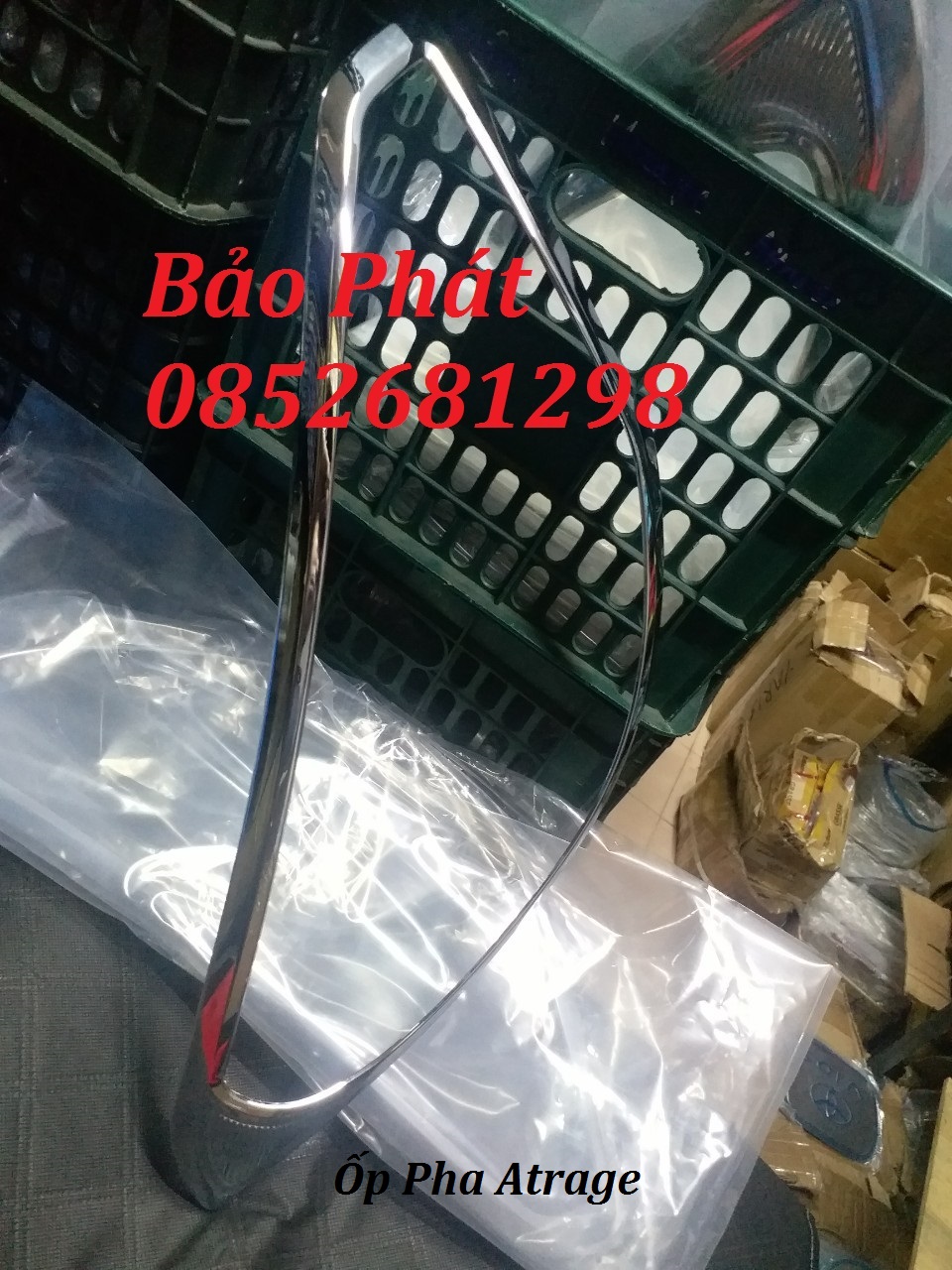 Ốp viền đèn pha + hậu attrage