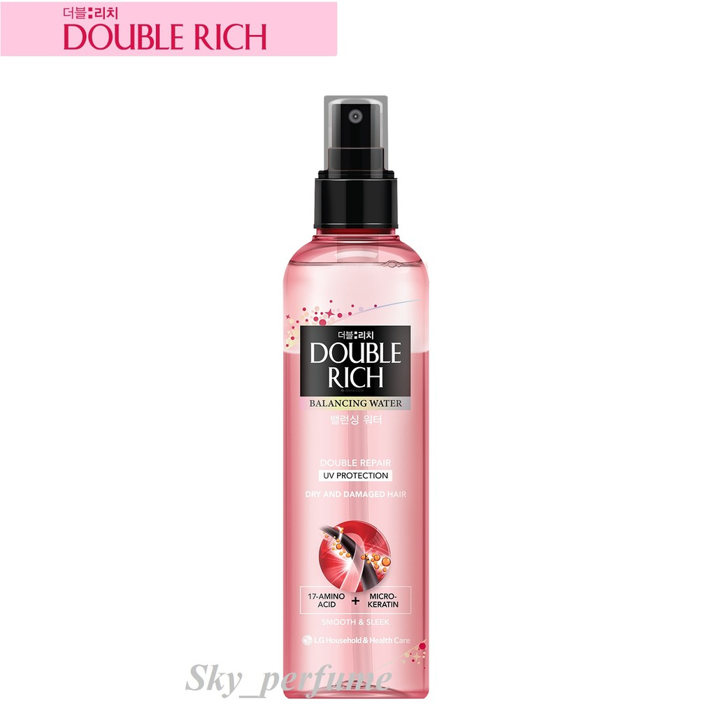 Nước Xịt Phục Hồi Tóc Khô Sơ Hư Tổn Double Rich 120ml