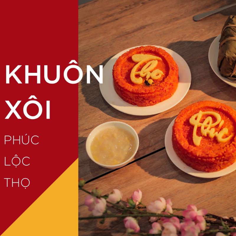 Bộ khuôn xôi Thư Pháp Phúc Lộc Thọ hàng việt nam bằng nhựa chịu lực, khuôn xôi, khuôn xôi thư pháp, bộ khuôn xôi chữ Phúc Lộc Thọ hàng việt nam chất lượng cao