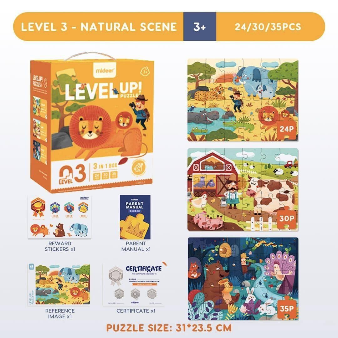 Bộ Xếp Hình Mideer Nâng Cao Advanced Puzzle 7 Cấp Độ - MIDEER