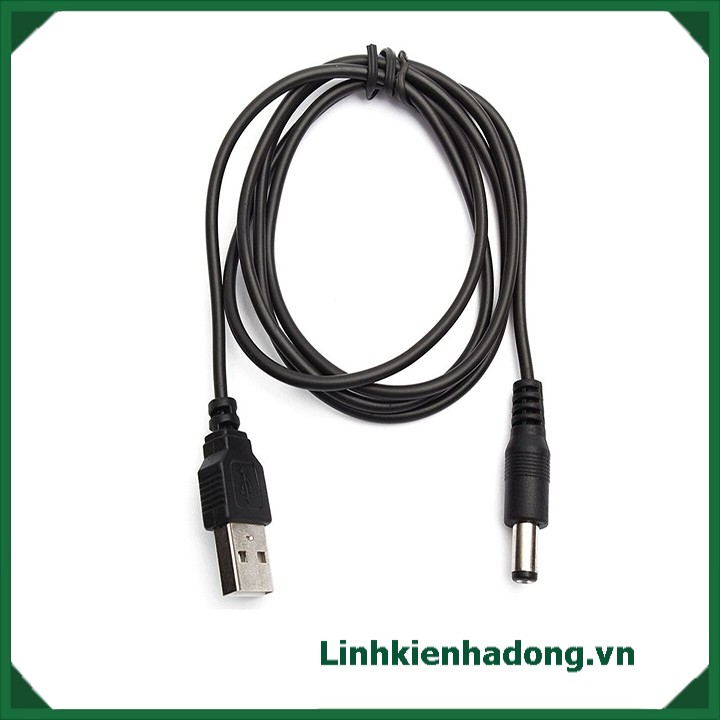 Dây USB A To DC 5.5x2.1MM 9V