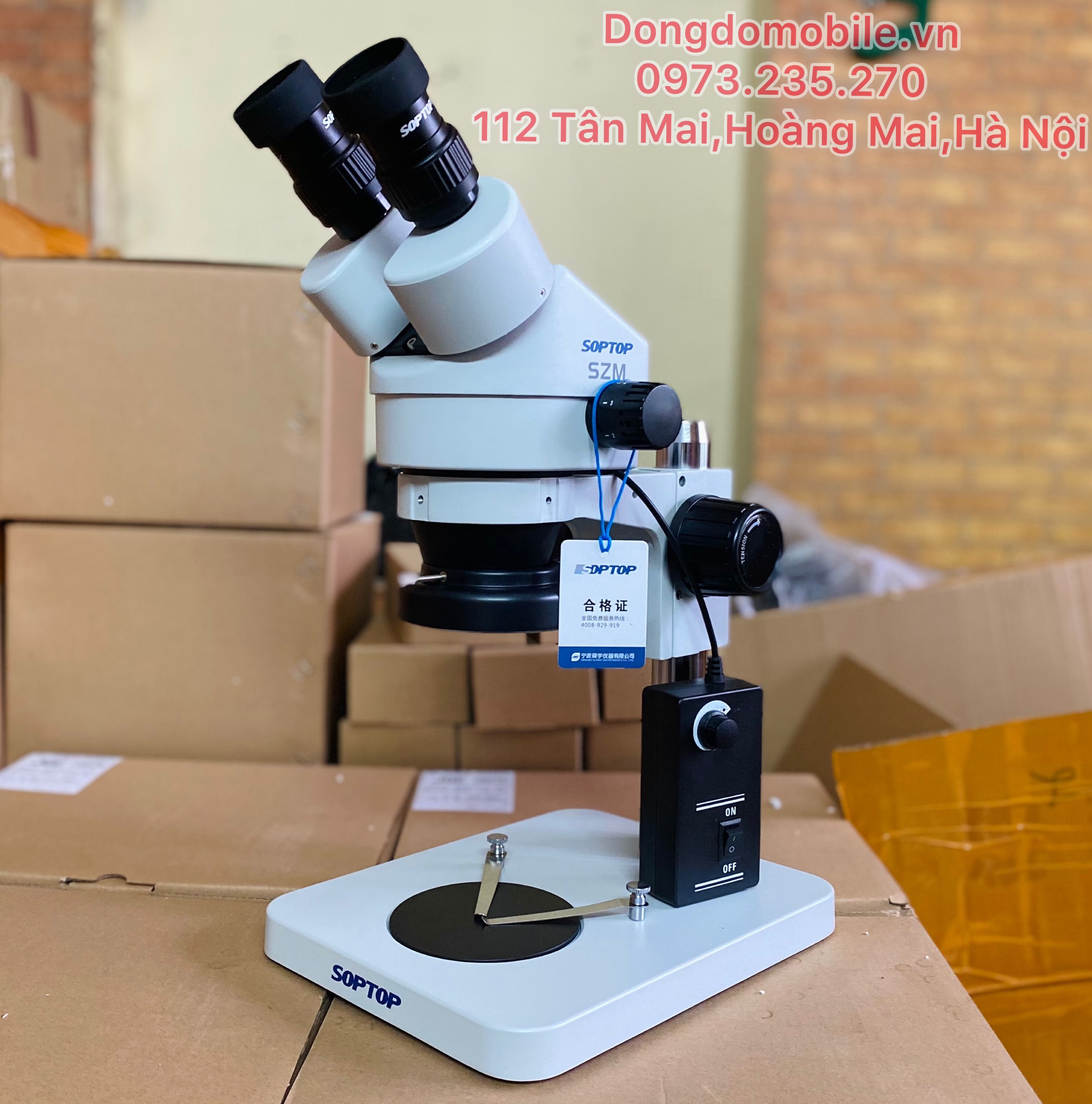 Kính hiển vi soi nổi szm soptop chính hãng