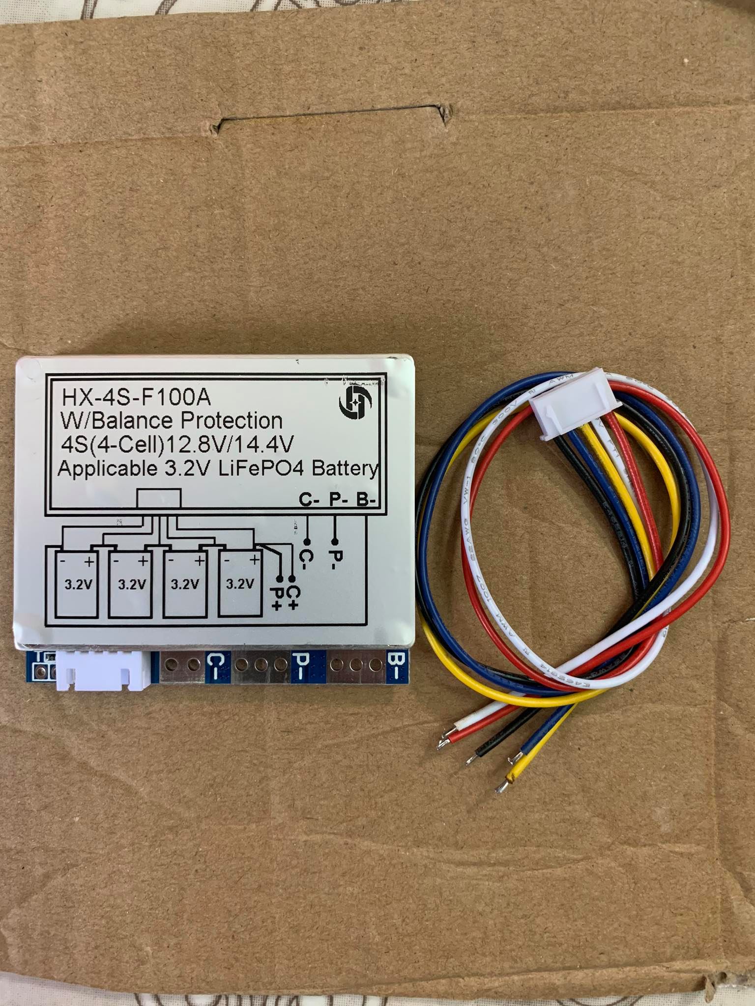 Mạch Bảo Vệ Pin LIFEPO4 3.2V BMS 4S 100A - Hệ 4 Cell Nối Tiếp