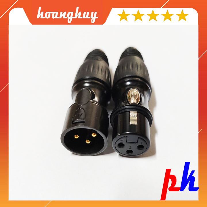 1 Cặp jack hàn Canon đực cái