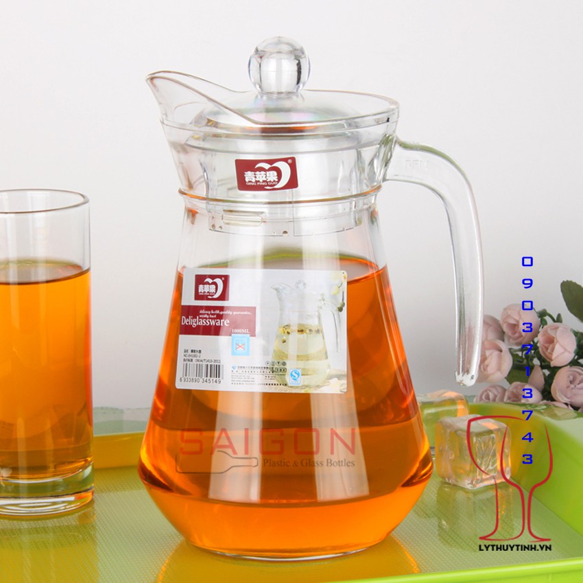 Bình Thủy Tinh 1300ml | Thủy Tinh Cao Cấp