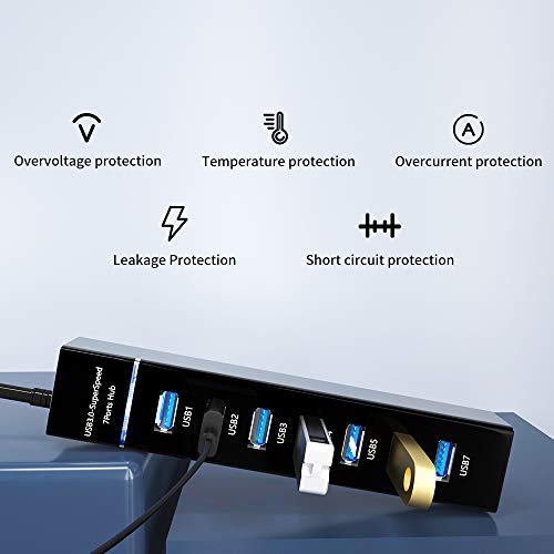 Hub Chia 7 Cổng USB 3.0 - Bộ Chia 7 Cổng USB 3.0