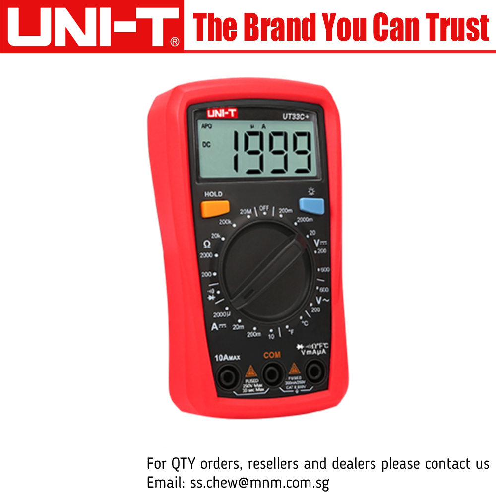 [HCM]UNI-T UT33B+ UT33C+ UT33D+ UT33A+ Palm Size Multimeter
