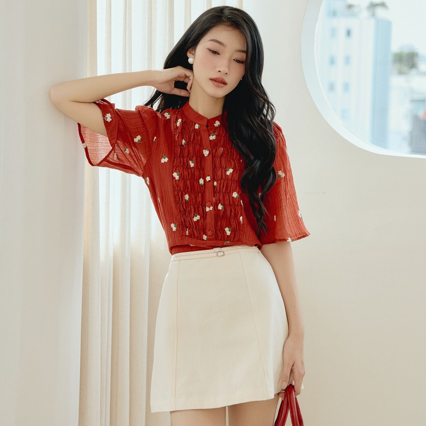 OLV - Áo kiểu công sở Stella Top 2 màu