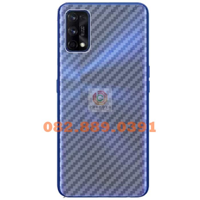 Miếng dán mặt lưng skin carbon Realme 7/ 7i/ 7 Pro