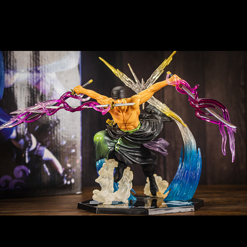 Mô hình zoro kèm hiệu ứng haki siêu đẹp