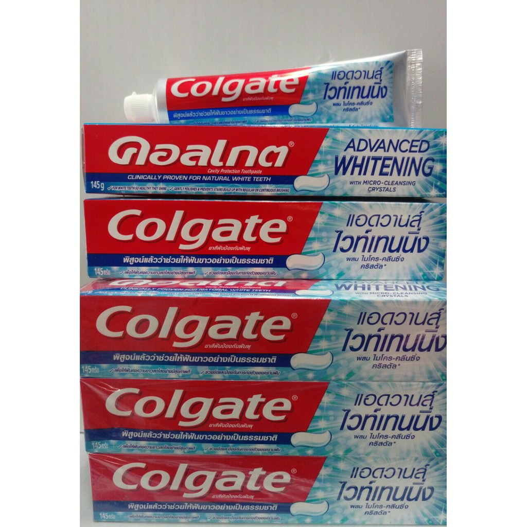 [HCM]Kem Đánh Răng Colgate Maxfresh 160g ,Colgate Advanced Whiteng 135g Thái Lan