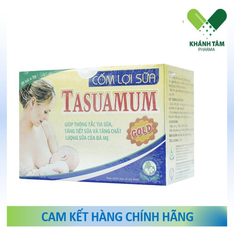! Cốm lợi sữa TASUAMUM Gold (Hộp 20 túi, 40 túi) [Tasuamom, tasumum, tasumom]