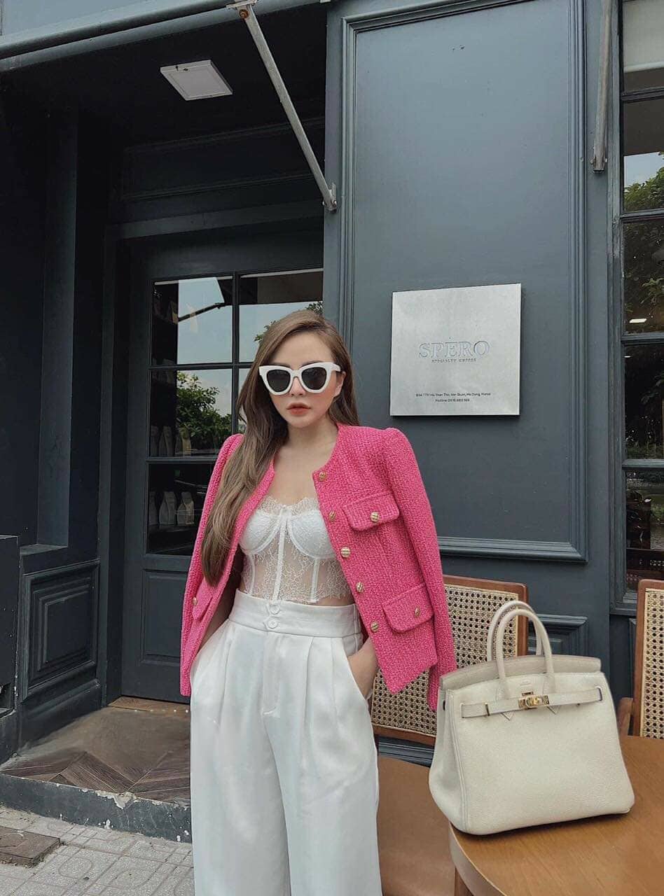 ÁO KHOÁC DẠ NỮ TWEED 2 LỚP SIÊU HÓT