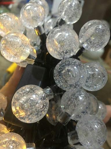 Đèn Led bi CHERRY BALL bọt nước 5m 20 bóng Chạy Điện